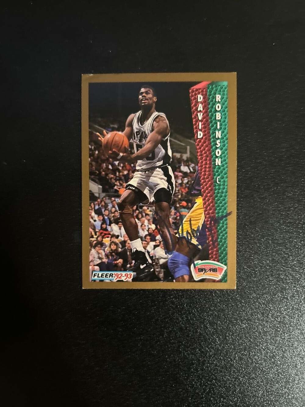 1992-93 Fleer Basketball David Robinson #207 Signed